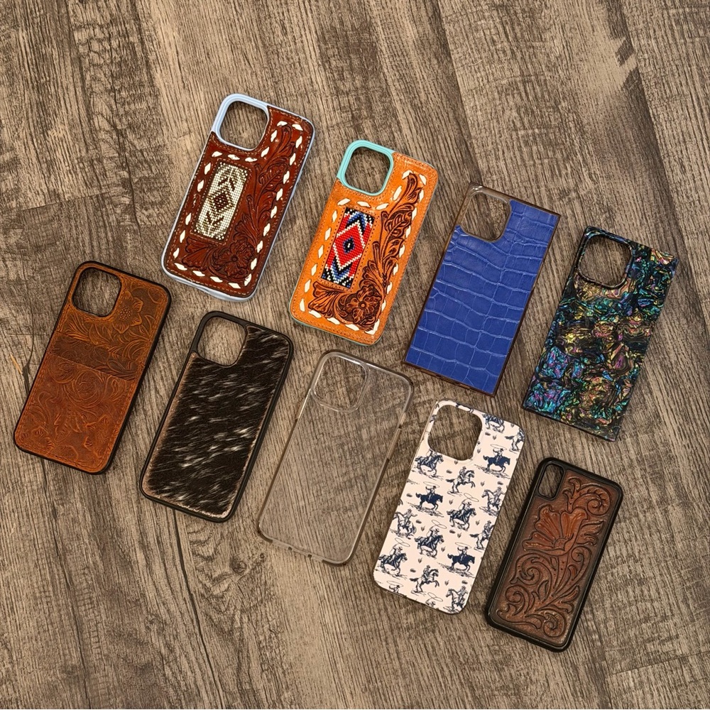 Stylish Leather and Patterned iPhone 12 Pro Max Cases